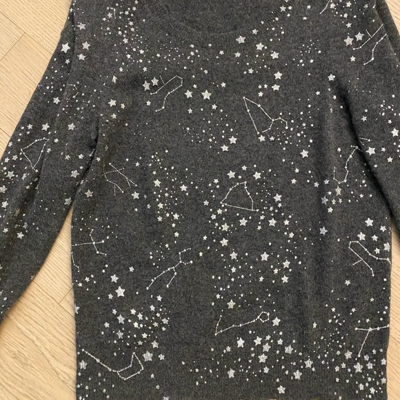 white + warren constellation star sweater - Picture 5 of 6